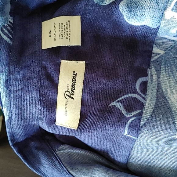 Penmans | Blue Hawaiian short sleeved mens button up - Picture 6 of 10